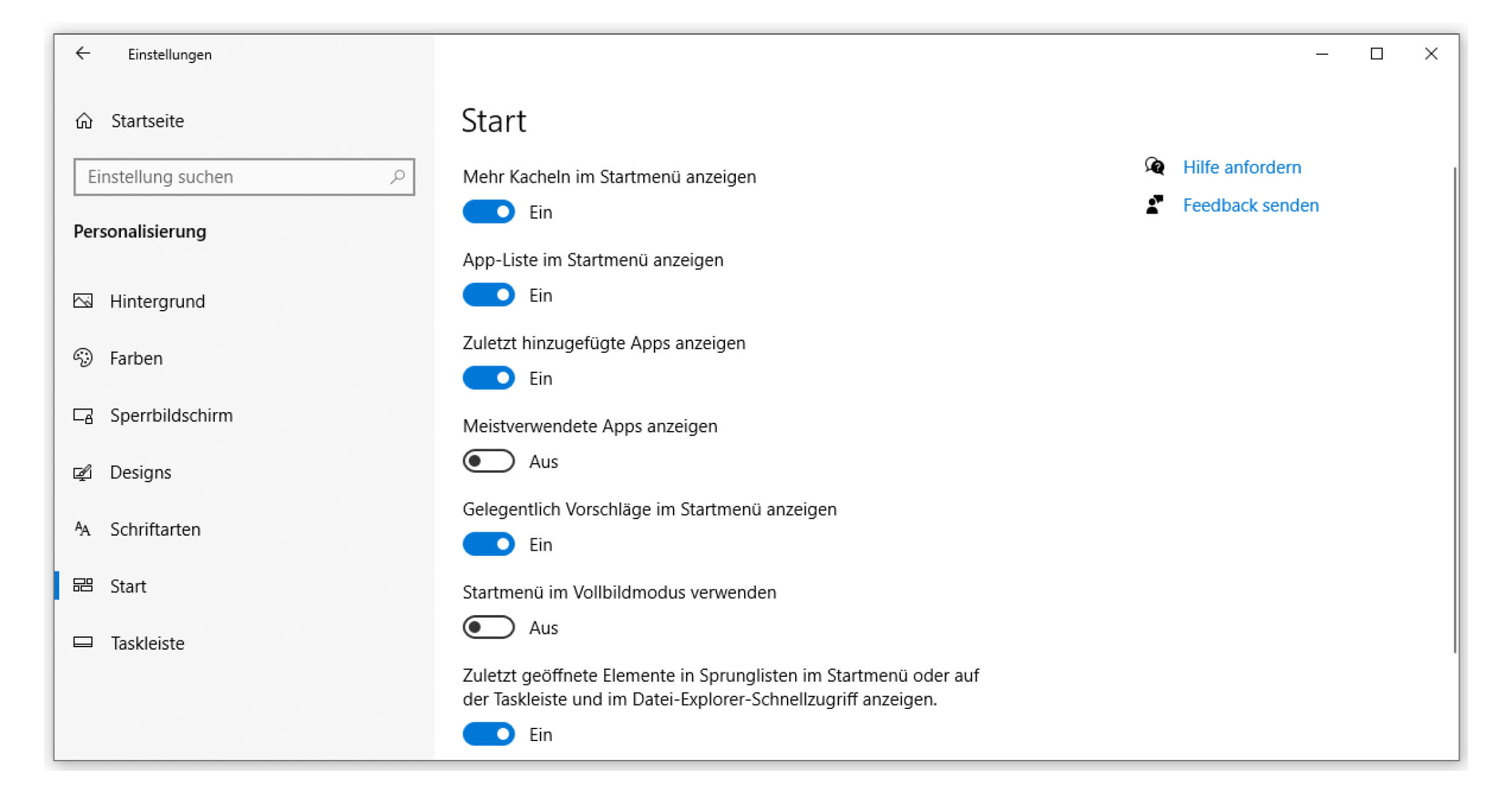 Eine weitere Möglichkeit, Start oder Cortana nicht mehr reagiert