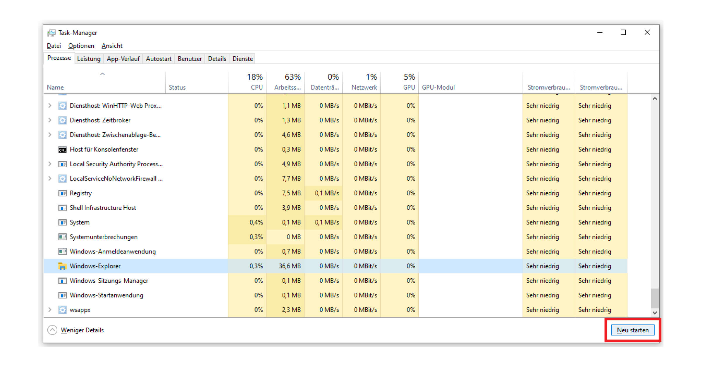 Deine Windows 10 Taskleiste reagiert nicht? Versuch einen Neustart des Explorers