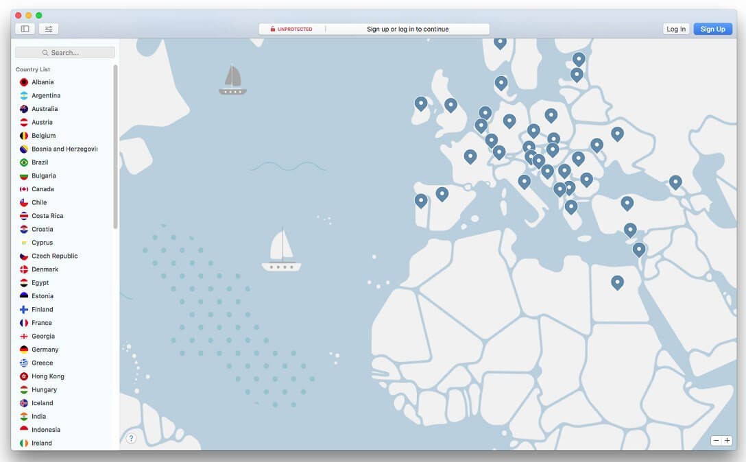 Bei macOS zum NordVPN Login