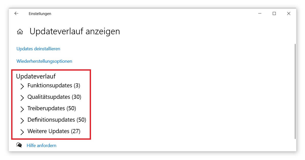 Windows Update definieren und manuell ausführen