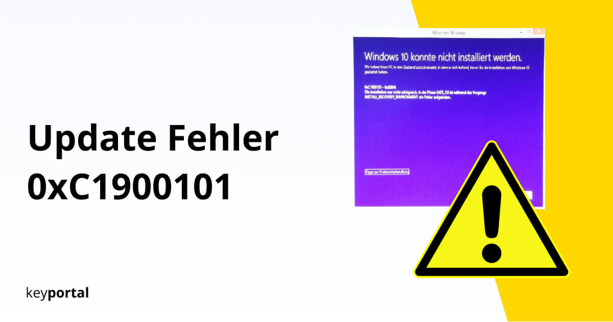 Windows 10 Update Fehler 0xC1900101 verhindern